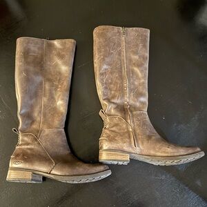 UGG Women's Tan Heeled Boots